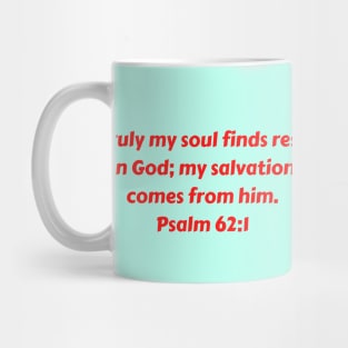 Bible Verse Psalm 62:1 Mug